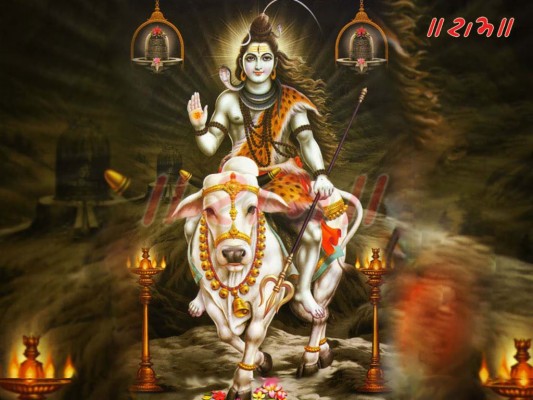 Baba Dham - Lord Shiva On Cow - 1024x768 Wallpaper - teahub.io