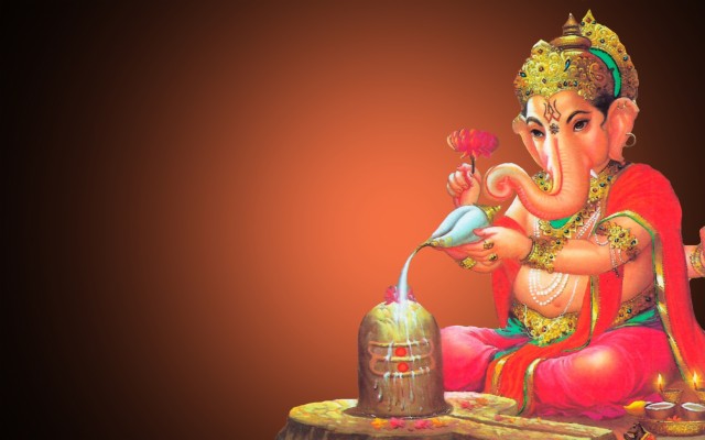 Ganpati With Shivling - 1920x1200 Wallpaper - teahub.io