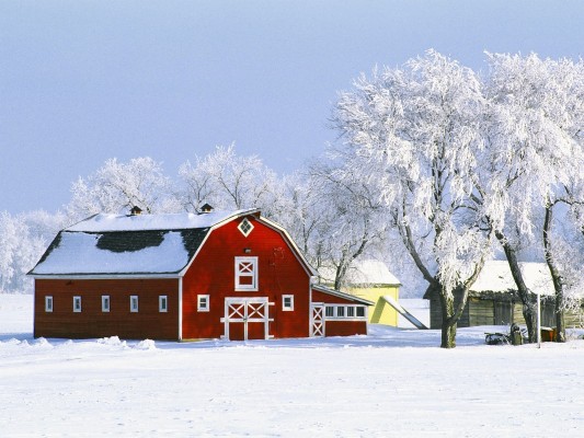 Winter Farm Desktop Background - 1600x1200 Wallpaper - teahub.io