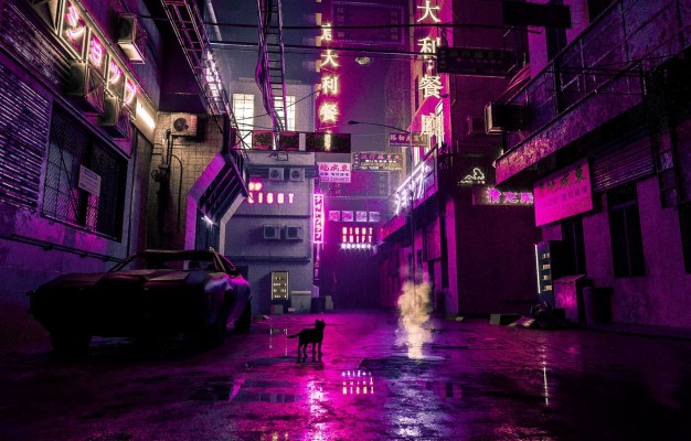 Cyberpunk City Wallpaper - Sci Fi City Night - 3840x1633 Wallpaper ...