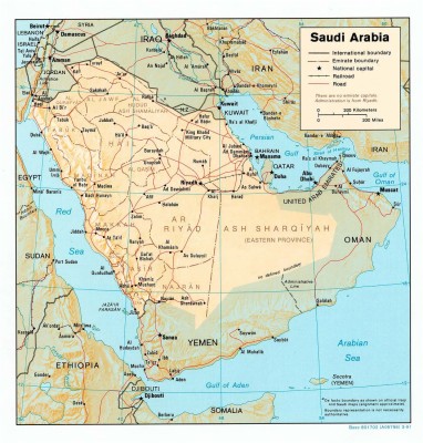 Old Saudi Arabia Map - 1051x1098 Wallpaper - teahub.io