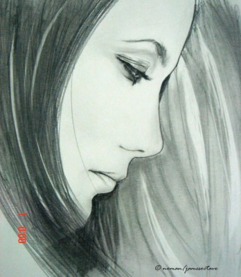 Pencil Sketch Of Girl Hd 1024x1410 Wallpaper Teahub Io