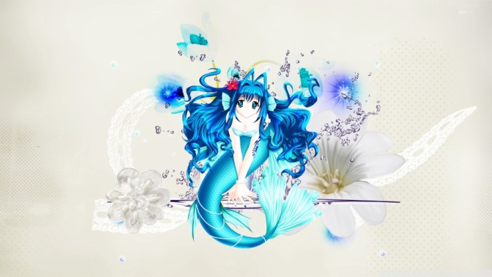 Mermaid, Fantasy, And Anime Image - Beautiful Mermaid Anime Girl