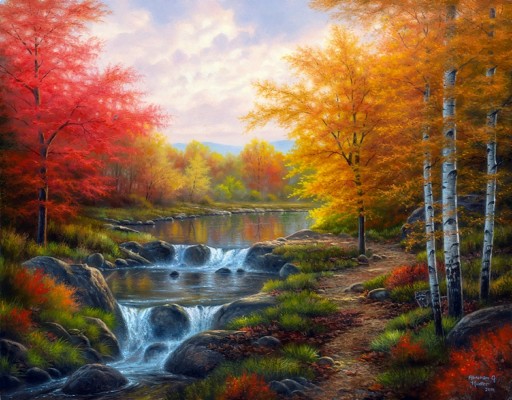 Thomas Kinkade Fall Paintings - 1920x1500 Wallpaper - teahub.io