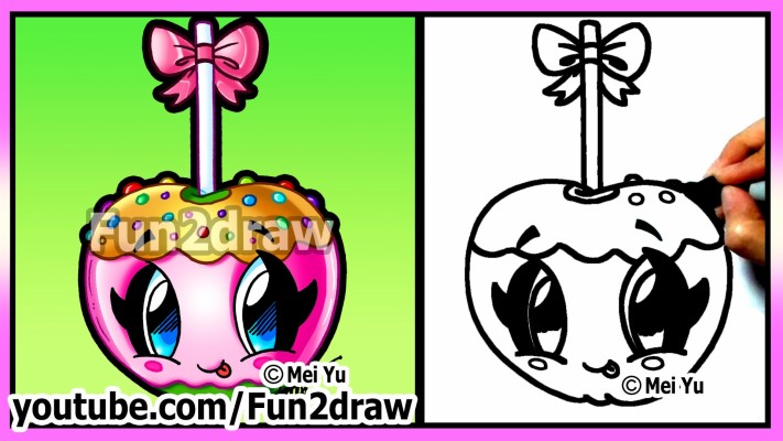 Featured image of post Food Easy Drawings : How to draw kawaii food easy step by step for kids and.