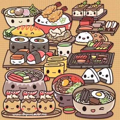 Cute Kawaii Japanese Food  - HD Wallpaper