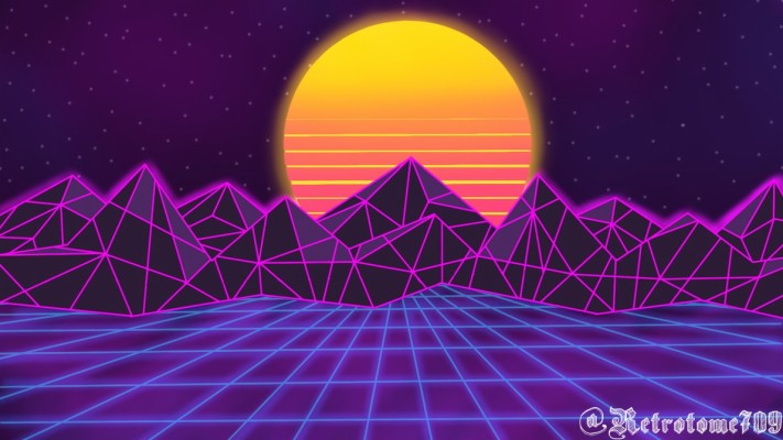 Synth Wallpaper - Great Synth Wave Of Kanagawa - 1191x670 Wallpaper