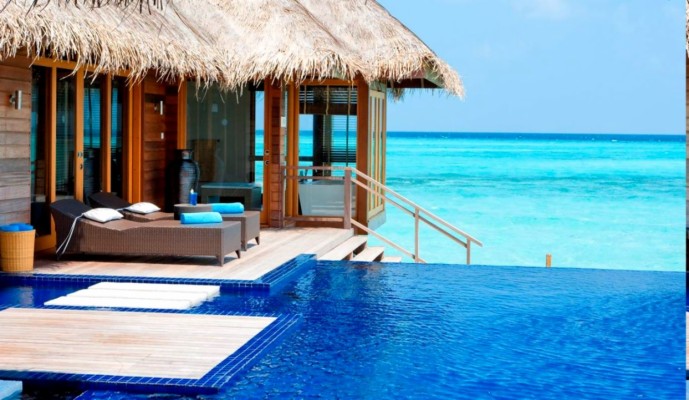 Maldives Resort Swimming Pool Beach Tropical Sea Luxury - Seaside ...