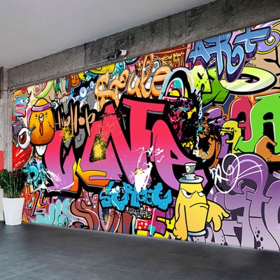 Street Style Graffiti Wall In Bedroom - 800x800 Wallpaper - teahub.io