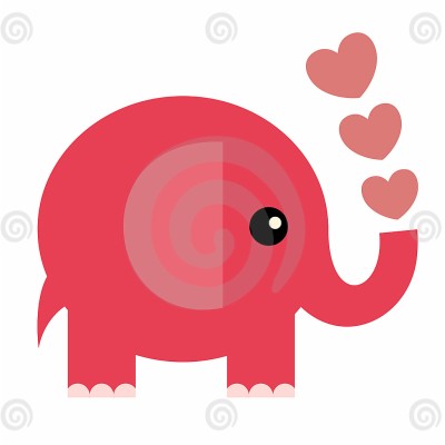 Hd Cartoon Elephant 4k Wallpaper - Valentines Day Clip Art Elephant ...