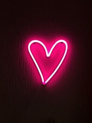 Neon Light Love Heart - 640x853 Wallpaper - teahub.io