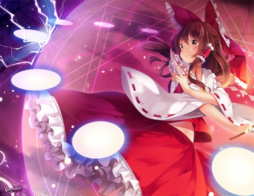 Shrine Maiden Anime Girl - 1600x1200 Wallpaper - teahub.io