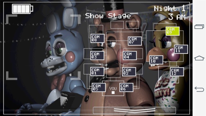 Five Nights At Freddy S Toy Bonnie On Stage 2048x1152 Wallpaper