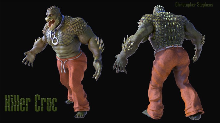 Killer Croc 3d Model 1920x1080 Wallpaper Teahub Io