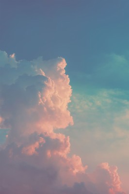 Cloud, Pastle, Blue, Pink, Calm, Fluffy, Marshmellow, - Hình Nền Điện Thoại Đẹp  - HD Wallpaper