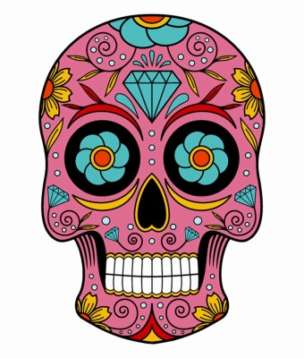 Sugar Skull Vector Sugar Skulls Drawings - Sugar Skulls Clip Art ...