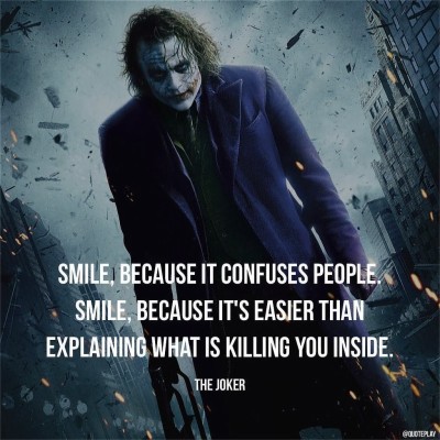 Joker Hd Pics With Quotes Joker Wallpaper Hd Quotes 1241x802 Wallpaper Teahub Io