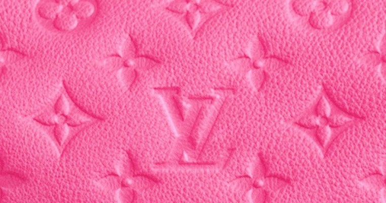 Pink Leather Louis Vuitton Patterns, Pink Leather Wallpaper
