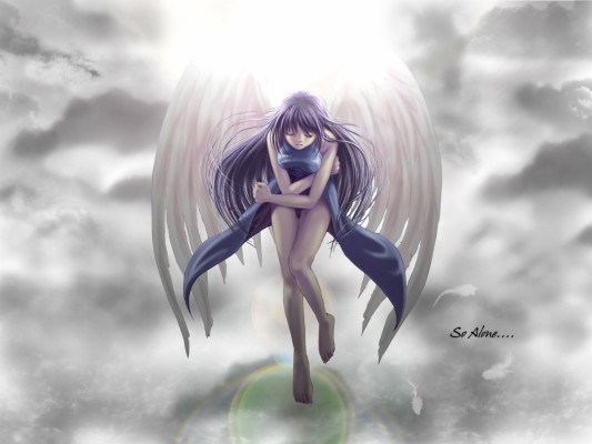 So Alone - Anime Wallpaper - Alone Angel - 1600x1200 Wallpaper 