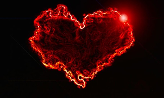 Flare-up, Brand, Form, Flammable, Heart, Romance, Hot, - Red Black Heart  Background - 910x546 Wallpaper 