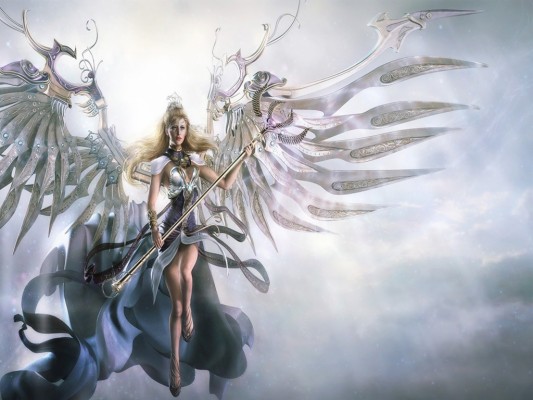 Angel With Metal Wings - 1024x768 Wallpaper - teahub.io