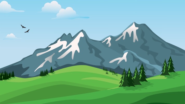 Download Mountains, Vector, Landscape, Nature - Mountain Nature ...