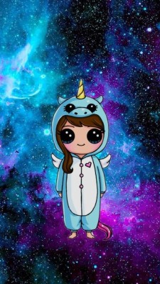 Image Result For Galaxy Themed Wallpapers Unicorn - Cute Kawaii Galaxy Unicorn  - HD Wallpaper