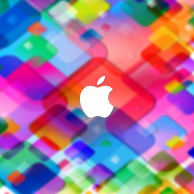 Colourful Wallpaper With Apple Sign - 2048x2048 Wallpaper - teahub.io