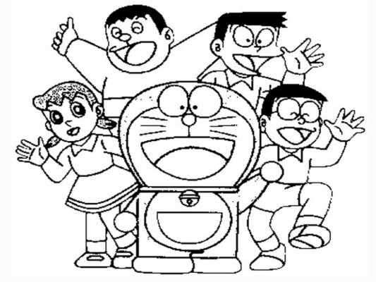 Drawing Colours Doraemon For Free Download - Doraemon Pictures To