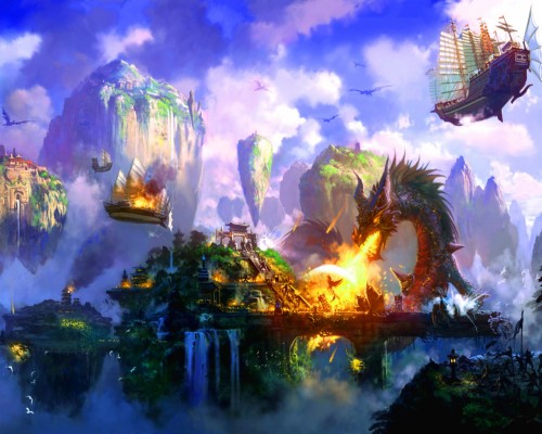 Dragon, Fantasy Creatures, Fire, Profile View - Cool Wallpapers For ...