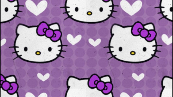 Hello Kitty Dark Pink Wallpaper - Hello Kitty Wallpaper Violet ...