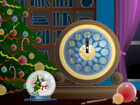 Christmas Clock Screensaver - 1600x900 Wallpaper - teahub.io
