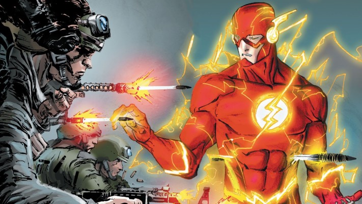 Flash, Logo, Dc Universe, Flash, The Flash, Comics, - Circle - 970x550 ...