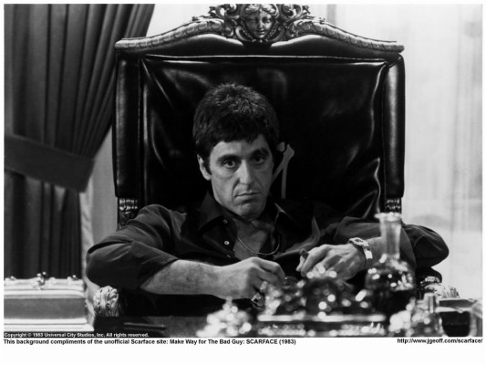 Tony Montana Sitting In Chair - 1024x768 Wallpaper - teahub.io