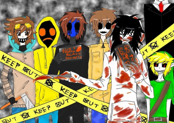 Creepypasta, Slender And Jeff The Killer - Creepypasta Jeff Ben Ej Tobi  - HD Wallpaper