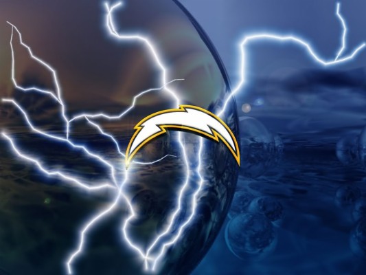 Hd Backgrounds Los Angeles Chargers With Resolution - Outline Vector