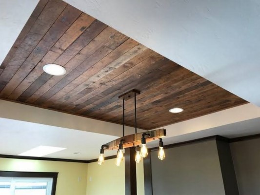 Wood Tray Ceiling Idea - Wood Beams In Tray Ceiling - 1024x768 ...