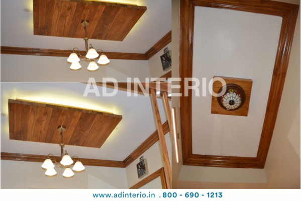 305 3051609 Teak Wood Finish Ceiling 