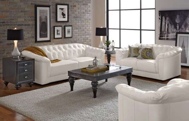 Living Room With White Leather Couch, Living Room Ideas White Leather Sofa