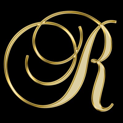 Black And Gold R With Lion Artwork, Logo Desktop , - Letter R Lion Logo ...