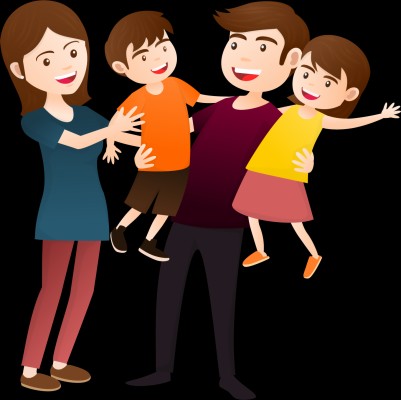 Cartoon Cute Happy Family - 750x750 Wallpaper - teahub.io