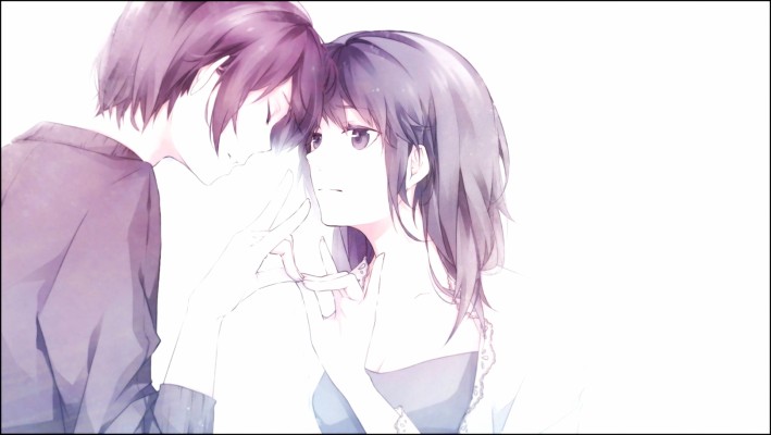 Anime Art Couple Boy Guy Girl Love Cute Kawaii Description - Anime Cute ...