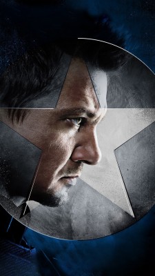 Captain America Civil War Poster Hawkeye - 1080x1920 Wallpaper 
