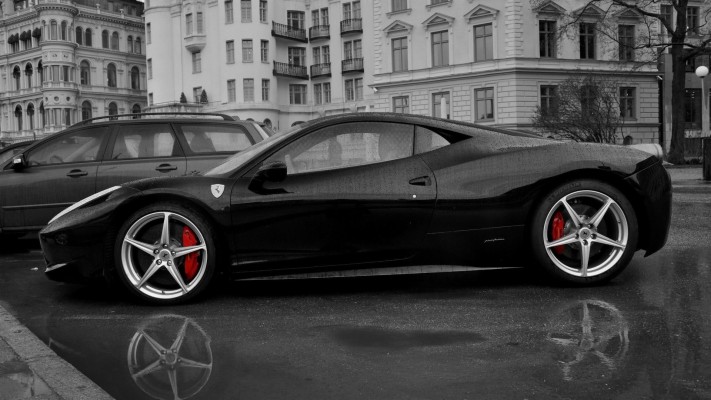 Black Ferrari Car Wallpaper
