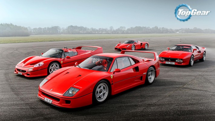 Hd Four Ferrari Cars In Top Gear Wallpaper - Ferrari F40 X F50 - 1920x1080  Wallpaper 