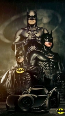 Batman Michael Keaton Val Kilmer George Clooney - 540x960 Wallpaper -  