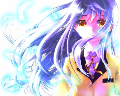 anime girl red hair yellow eyes  1920x1200 wallpaper