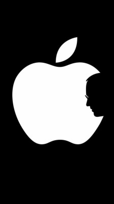 Small Black Apple Logo Hd Wallpaper - Iphone Wallpaper Steve Jobs ...