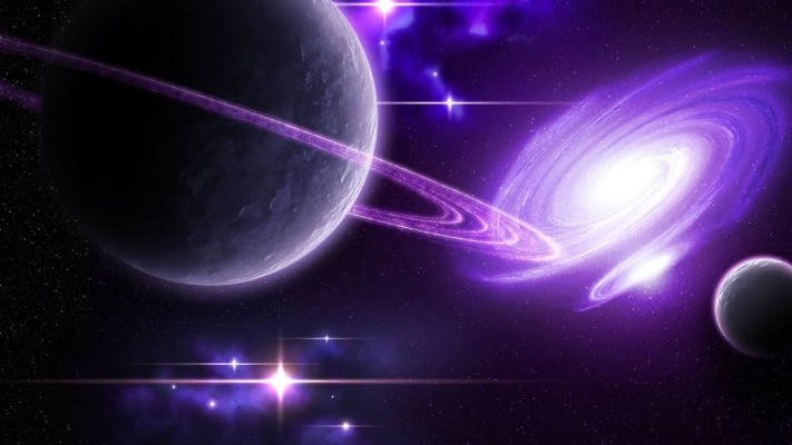 Purple Galaxy Planet Background - 1920x1080 Wallpaper 