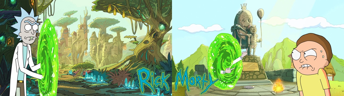 Rick And Morty Dual Monitor - 3840x1080 Wallpaper - teahub.io